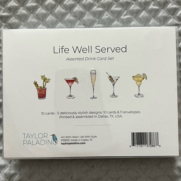 Taylor Paladino Assorted Drink Card Set - Picture 1 of 8